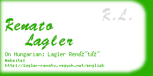 renato lagler business card